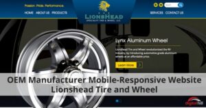 OEM Manufacturer Mobile-Responsive Website Lionshead Tire and Wheel - 315