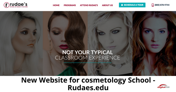 New Website for Cosmetology School - Rudaes. edu