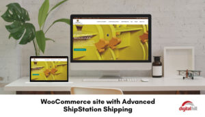 Website home page with WooCommerce and ShipStation shipping.