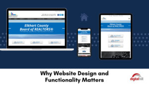 Website design and functionality shown on 3 devices.