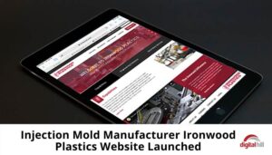 Mobile friendly website, Ironwood Plastics launched recently and showing on iPad.