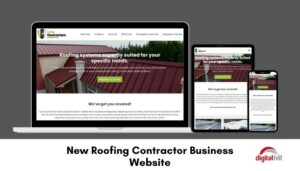 New roofing contractor business website.