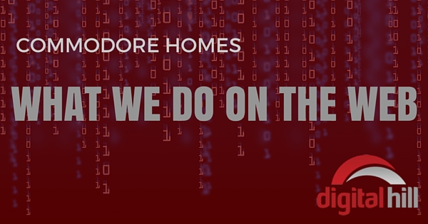 What we do on the web Commodore homes
