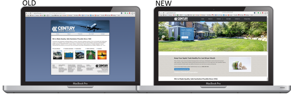 Clean, Readable Responsive Website Redesign for Century Chemicals