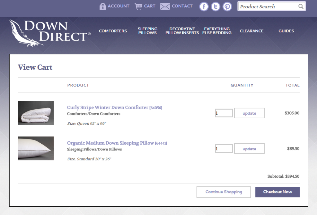 E-Commerce Website Launch for Down Direct
