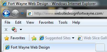 Page Title: Fort Wayne Web Design