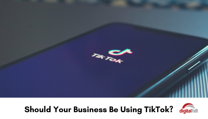 TikTok app on a mobile phone