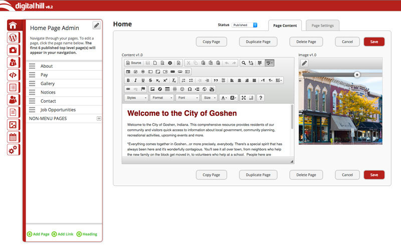 website management system