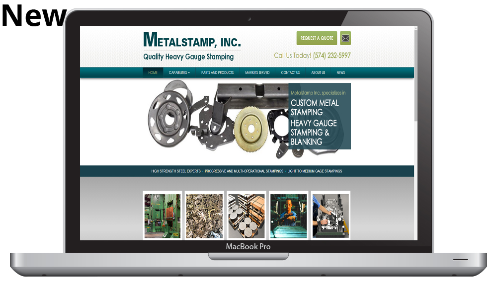 New Responsive Website Redesign for Metalstamp, inc.