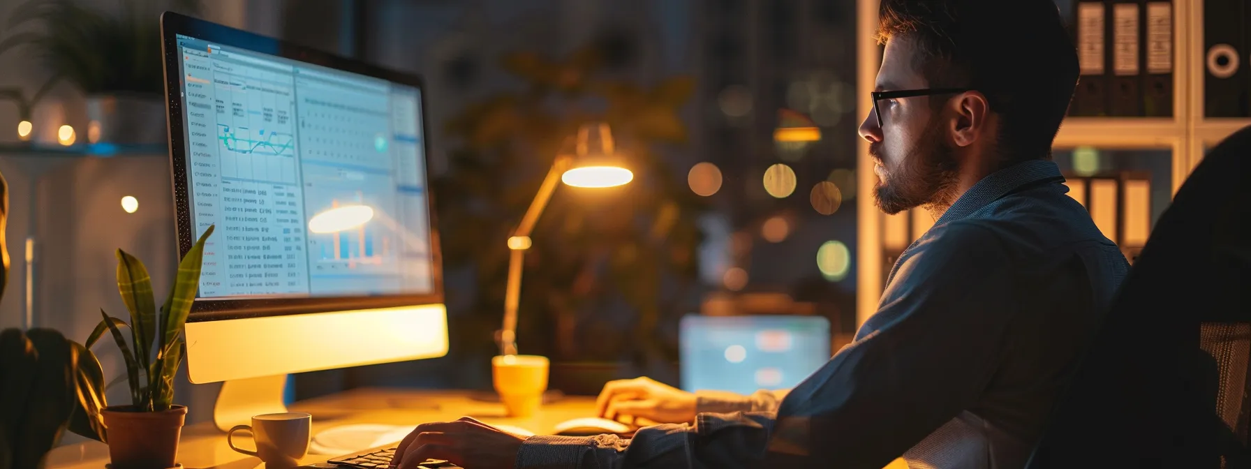 a professional business person using the alfresco connector for search tool on a computer screen.